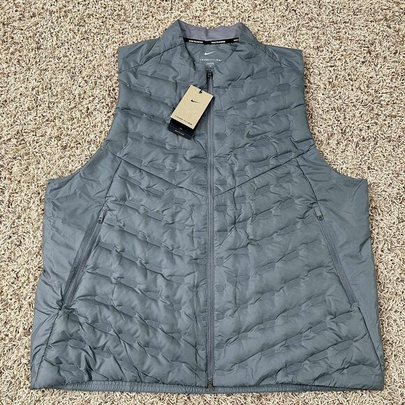 Nike Men’s Therma-FIT ADV Repel AeroLoft Down Running Vest FB7542-084, Size 2XLT - Picture 1 of 16